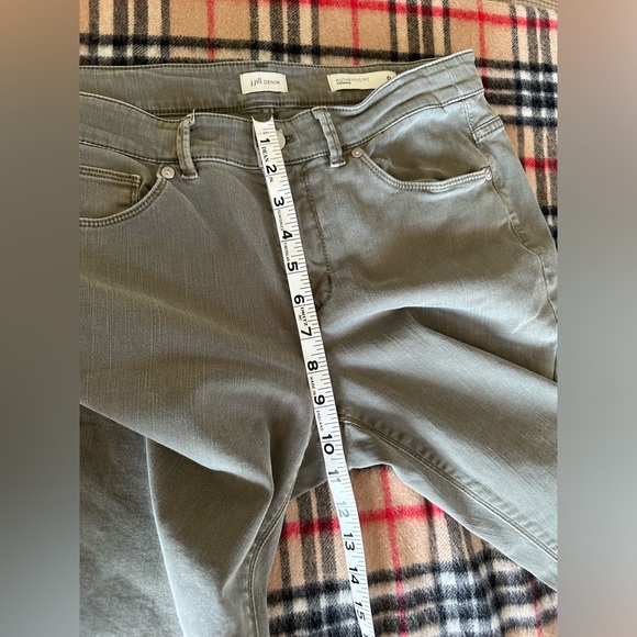 J Jill denim authentic fit cropped women’s green pants size 8 - Picture 9 of 12